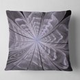 thumbnail image 2 of Designart 18" x 18" Contemporary and Modern Black Fractal and Flower Polyester Throw Pillow, 2 of 5