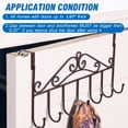 thumbnail image 2 of LQQBOX Door Hanger Hook, Over The Door Hooks, Over Door Towel Rack for Bathroom, Over Door Coat Hanger Organizer, Back of Door Hooks for Hanging Clothes, 2 of 7