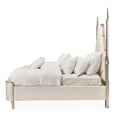 thumbnail image 4 of Malibu Crest Eastern King Scalloped Poster Bed - Porcelain/Chardonnay, 4 of 15
