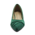 thumbnail image 3 of Ollio Women's Shoes Ballet Dress Faux Suede Pleated Pointed Toe Flats 1BN1833, 3 of 6