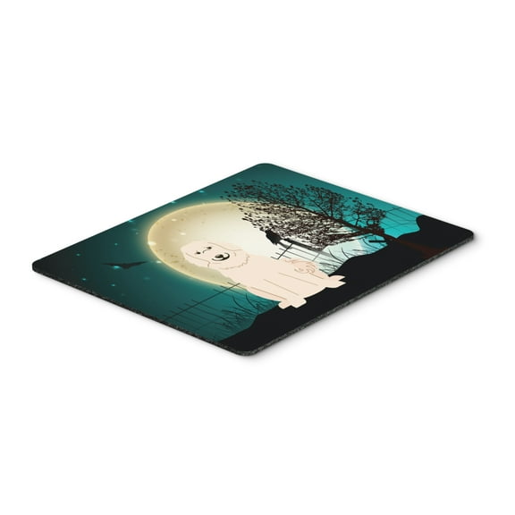 Halloween Scary Great Pyrenese Mouse Pad Hot Pad or Trivet