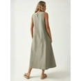 thumbnail image 3 of Mixray Collection Crew Neck Sleeveless A-Form Maxi Dress, 3 of 7