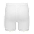 thumbnail image 3 of Xnihocha 6 Packs Girls Lace Trim Dance Safety Shorts Active Bike Shorts Under Dress Undershorts White 7-8, 3 of 6
