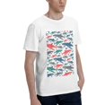 thumbnail image 2 of Bingfone Colorful Shark Men'S Loose Fit Short-Sleeve Pocket T-Shirt, 2 of 7