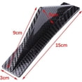 thumbnail image 4 of 4 Piezas Alerón de Parachoques Trasero de Coche Universal Fibra de Carbono Difusor de Labios de Parachoques Trasero Automático Alerón de Tiburón Trasero Accesorios Divisor de Forma Arqueada, 4 of 5