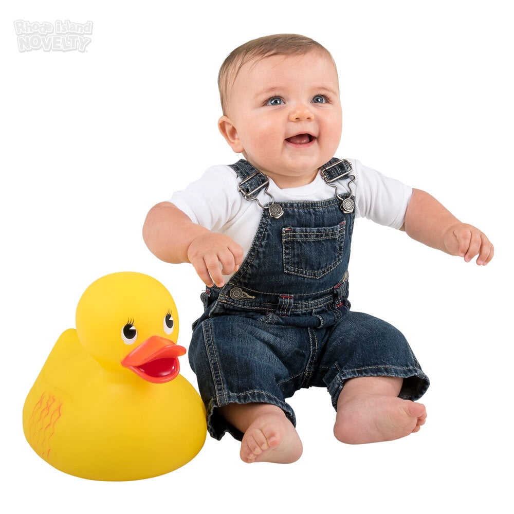 Rhode Island Novelty 10.5 Inch Jumbo Classic Rubber Duck, Giant Yellow Duck for Decor & Party Fun