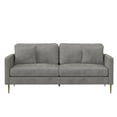 thumbnail image 4 of CosmoLiving Highland Sofa with Pillows, Gray Velvet, 4 of 14