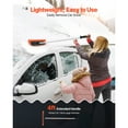thumbnail image 4 of KFFKFF Snow Roof Rake, 4ft Long Reach Car Roof Snow Scraper,17.7 in Foam Blade for Scratch-Free Use, Non-Slip Handle, Lightweight Tool for Removing Snow, Leaves, and Debris from Vehicles and Rooftops, 4 of 9