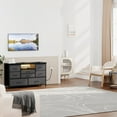 thumbnail image 4 of 8-Drawer TV Stand with LED Light for 55" TV, Power Outlet, 4 of 7