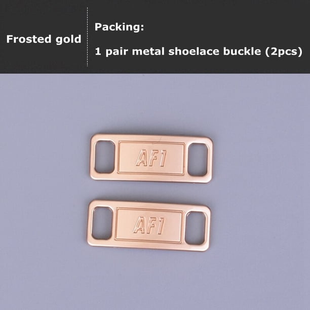 2021 Nuevo AF1 Cordones de zapatos Hebilla DIY Rhinestone Decoraciones de zapatos Kits de zapatillas de deporte Hebilla de encaje de metal Deportes Kits de metal Accesorios para zapatosEstados Unidos Gao Jinjia LED