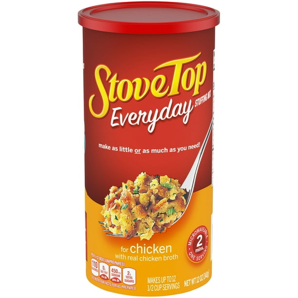 Stove Top Everyday Stuffing Mix For Chicken 12 Oz Canister Walmart Com Stove Top Everyday Stuffing Mix For Chicken 12 Oz Canister Walmart Com