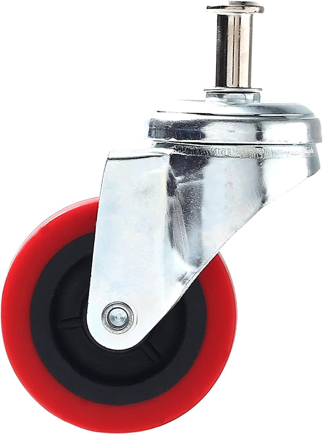 Y&Y Decor 6 Pcs Pack Heavy-Duty 2.5" Swivel Caster Wheel Creeper Service Cart Stool Post Mount, M8 x 5/8" Metric Threaded Stem Casters Wheels Replacement