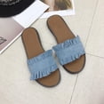 thumbnail image 3 of Cute Dressy Slide Sandal for Women Ladies Girls Slip On Summer Beach Slide Shoes Indoor & Outdoor Cozy Flat Sandals, 3 of 6