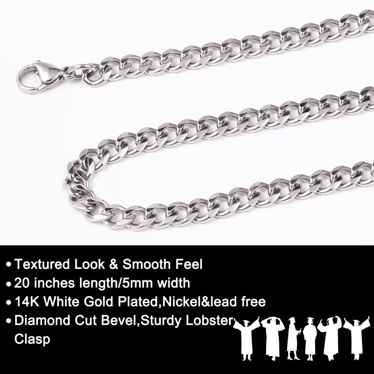 Congratulation On Your Graduation Day Necklace, Cuban Chain Gifts for Men,  Jewelry for Men On Graduation, Mens College Graduation Gifts 2023, Best  High School and College Graduation Gifts for Him. (Stainless Steel