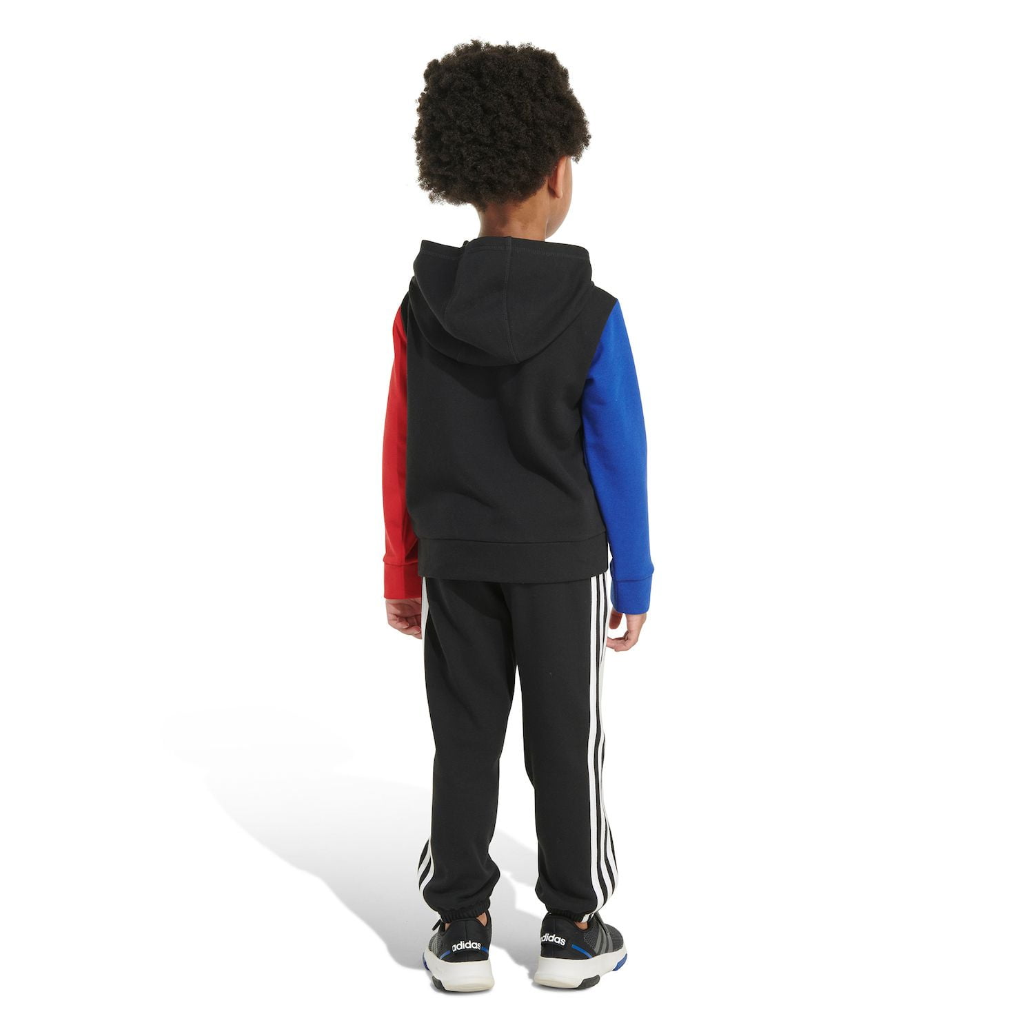 adidas boys 2 Piece Colorblock Tricot Track Set : adidas boys 2 Piece Colorblock Fleece Set Track Pants