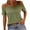 Green, variant on Wenyuyu Womens Cold Shoulder Tops Summer Solid Sexy Cut Out T-Shirts Double Straps Short Sleeve Going Out Blouses Pink S