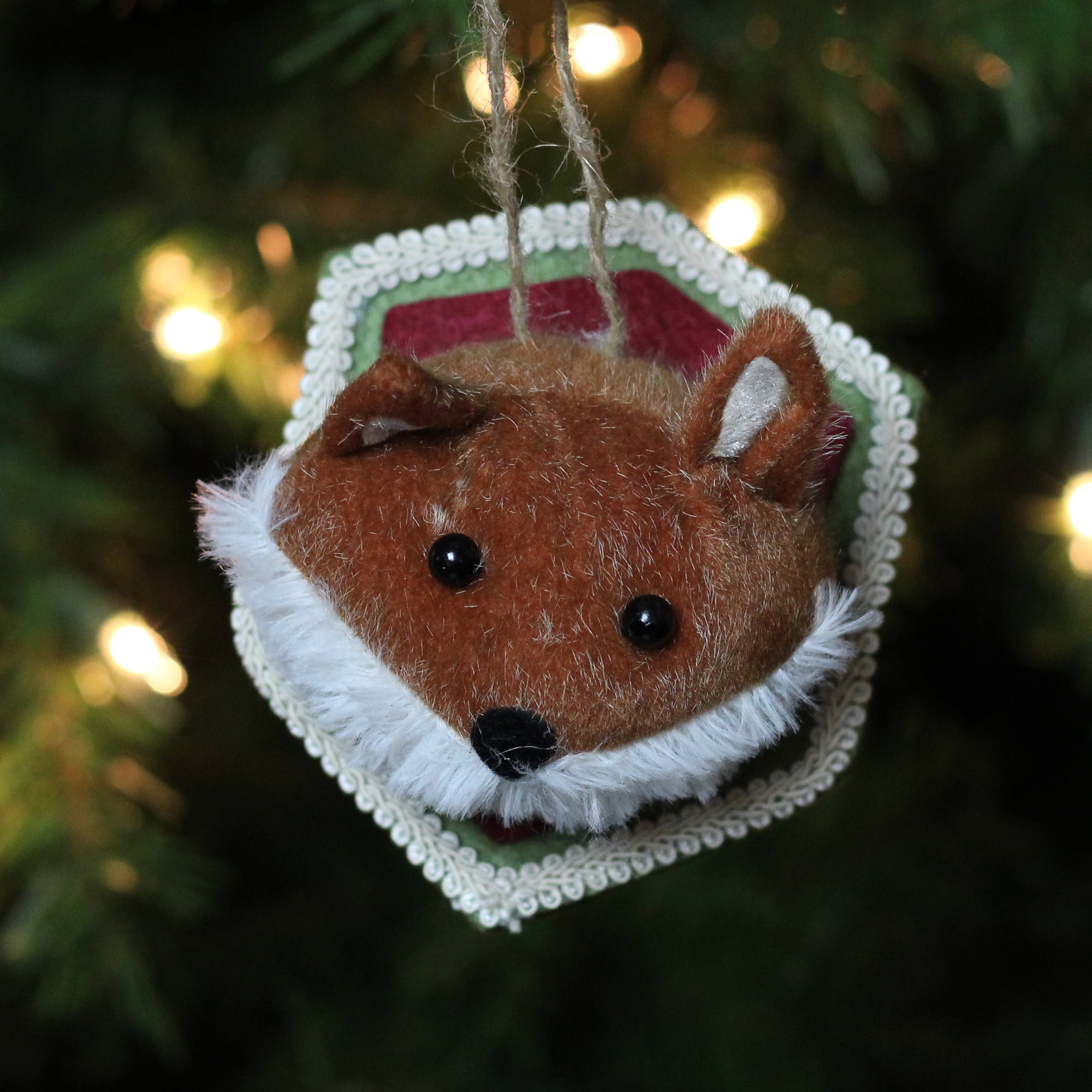 stuffed fox head