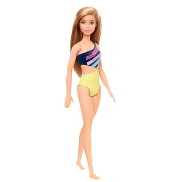 Barbie Doll, Brunette, Wearing Swimsuit, For Kids 3 To 7 Years Old, Brunette
