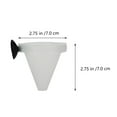 thumbnail image 3 of Miangastore White Plastic Fish Tank Feeder with Sucker for Earthworm Storage and Easy Cleaning 4 Pieces, 3 of 7