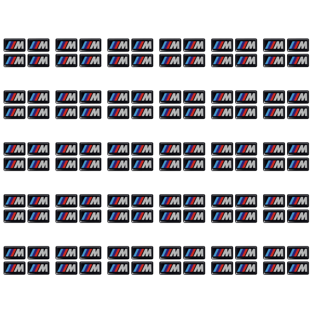 4 Uds Pegatina Repuesto Emblema Insignia para Serie M