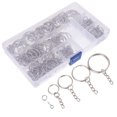 thumbnail image 1 of unbranded 100Ud Círculos De Llavero Abiertos Con Tornillo Para Manualidades En Zinc Plata, 1 of 7