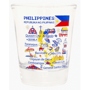 Philippines Landmarks and Icons Collage Shot Glass