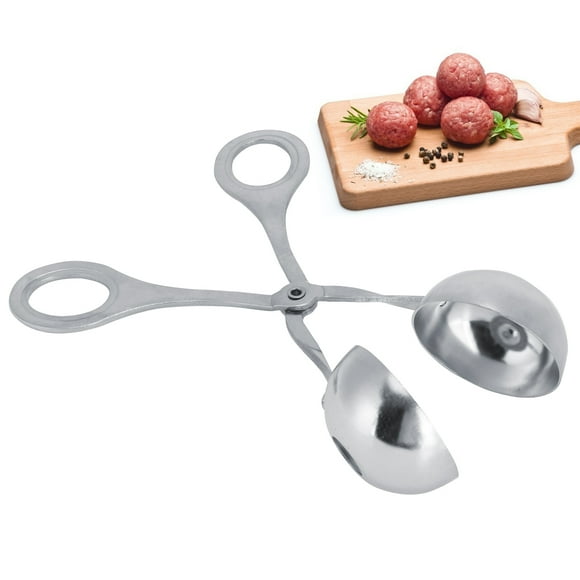 Meat Clamp Stainless Steel Diy Meatball Maker Tongs For Home Kitchen Food Grade Material Ergonomic Handle Smooth For Watermelon Balls Fish Balls