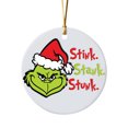 thumbnail image 1 of the Grinch Christmas Decor 2023 Christmas Tree Decorations, ?????????????? Christmas Thanksgiving Holiday Acrylic Pendant Fun Green Christmas Decoration For Family Holiday Party, 1 of 3