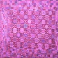 thumbnail image 1 of Ahgly Company Indoor Square Oriental Purple Traditional Area Rugs, 4' Square, 1 of 4