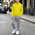 thumbnail image 4 of Timegard Toddler Clothes Boys Girls Sweatsuit Kids Fall Winter Casual Comfy Workout Sets Hoodies Joggers Outfits, 4 of 8