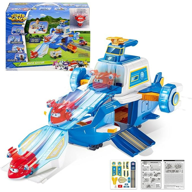 Super Wings Large World Aircraft Playset with 2