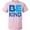 AD-Pink, variant on Be Kind Logo in Blue T-Shirt