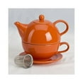 thumbnail image 2 of Omniware 5 Piece Tea For One Teapot Set with An Infuser, Orange, 2 of 2