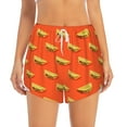 thumbnail image 2 of Picia tortilla tacos Pattern Women's 2 in 1 Athletic Running Shorts High Waisted Workout Casual Gym Sweat Shorts with Comfy Liner Zipper Pockets-X-Large, 2 of 7