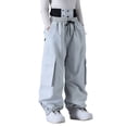 thumbnail image 7 of Snowboarding Pants, Waterproof Insulated Cargo Trousers, Windproof Loose Wide Leg for Cold Weather Activities, Hiking, Trekking, Adjustable Waist, 7 of 7
