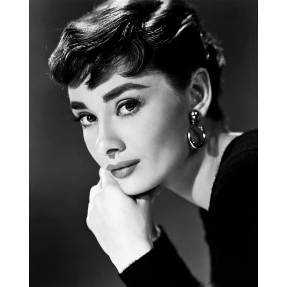 Audrey Hepburn Lovely Head Shot 24x36 Classic Hollywood Poster