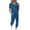 Blue2, variant on lmcalzta Womens Summer Outfits Crew Neck Short Sleeve Shirts Silm Fitting Jogger Pants 2 Piece Sets