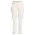 thumbnail image 6 of Time and Tru Women's High Rise Straight Leg Jeans, 30" Inseam Regular, Sizes 0-20, 10S-16S, 6 of 6