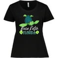 thumbnail image 3 of Inktastic Boca Raton, Florida Happy Sea Turtle Women's Plus Size T-Shirt, 3 of 5