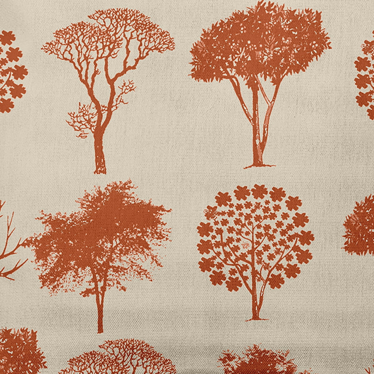 Simply Daisy 16" x 16" Field of Trees Decorative Throw Pillow, Sienna