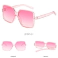 thumbnail image 2 of Clearance & Promo,Personalized Sunglasses, Wide Border, Large Frame, T-shaped, For Women, UV Protection, Polarized Lenses, Fashion, For Everyday Use, Sun Protection Everyday Essentials|Pc,Pink, 2 of 8