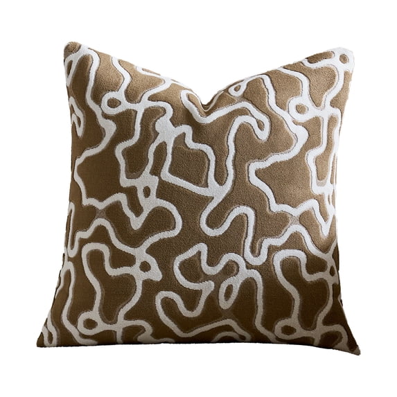 Embroidered Throw Pillow Cover Decorative Cushion Case For Sofa Couch 17.7x17.7 Inch Multicolor
