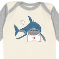 thumbnail image 4 of Inktastic Shark Dinner Boys or Girls Long Sleeve Baby Bodysuit, 4 of 5