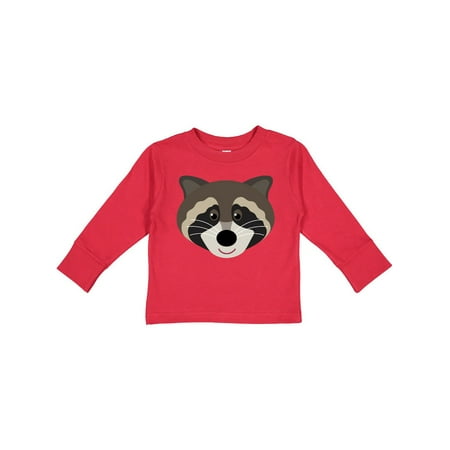 

Inktastic Raccoon Animal face Gift Toddler Boy or Toddler Girl Long Sleeve T-Shirt