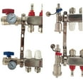 thumbnail image 4 of EQCOTWEA 6-Branch PEX Radiant Floor Heating Manifold Set Floor Heating Water Distributor Pipe Fittings Stainless Steel, 4 of 7