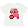 thumbnail image 3 of Inktastic Pink Tractor Little Sister Girls Toddler T-Shirt, 3 of 5