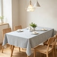thumbnail image 2 of Waterproof Oilproof Dirtproof Checkered Rectangular Table Cloth Tablecloth Table Cover for Dining Room Kitchen Office Farmhouse Rural Decor 47.24x62.99 Inch Nylon Small Versatile Outdoor, 2 of 6