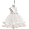 thumbnail image 4 of Aloohaidyvio Cute Dresses for Girls Sleeveless Bow Birthday Princess Dress Summer Dresses for Girls 4-5 Years, 4 of 6