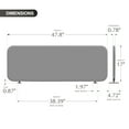 thumbnail image 5 of DECOLAB Portable Standing Desk Dividers, Table Top Partition Screens for Home, Study, Office, Classroom, 48"x18", Steel, 5 of 9