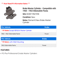 thumbnail image 2 of Brake Master Cylinder - Compatible with 1960 - 1963 Oldsmobile Fiesta 1961 1962, 2 of 2